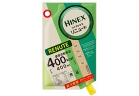 栄養再開初期のタンパク質、エネルギーなどの補給に配慮した濃厚流動食品「ハイネックスリニュート」