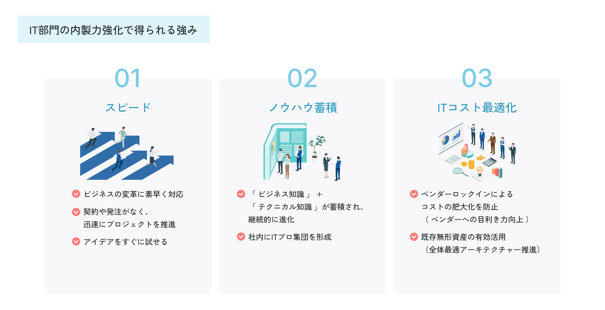 IT部門の内製力強化で得られる強み