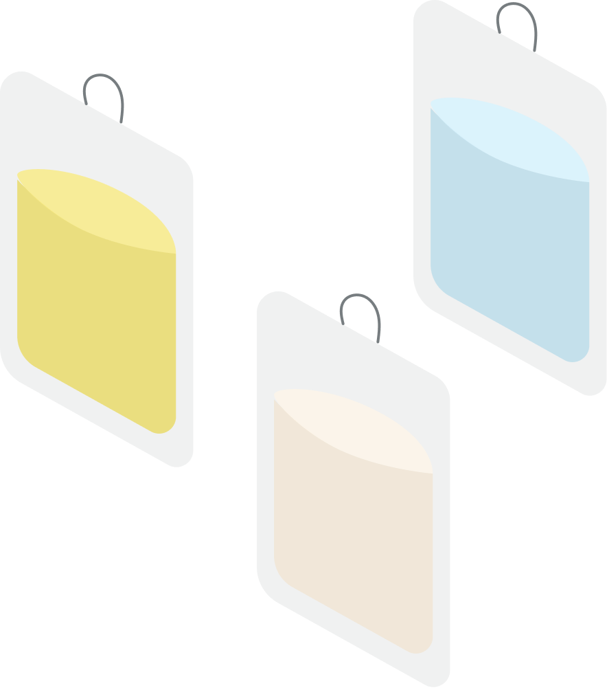 色がついている輸液があるけど、どうして？