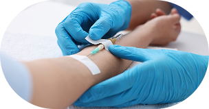 点滴を投与する様子のイメージ