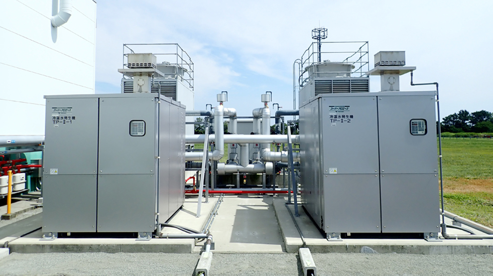 2017年4月に導入したガス吸収式冷温水機