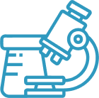 ビーカーと顕微鏡