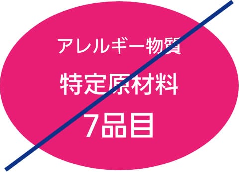 アレルギー物質特定原材料7品目