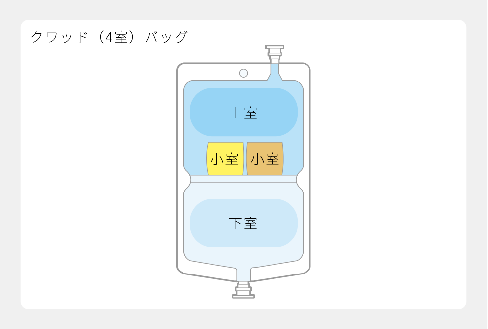 クワッド（4室）バッグ