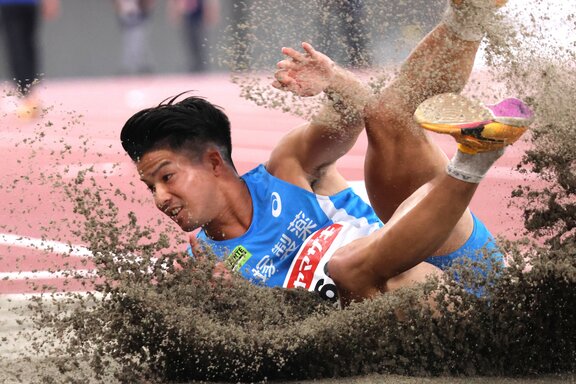 男子走幅跳　津波選手_1