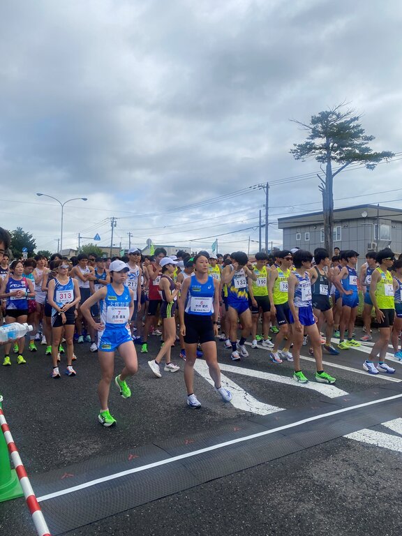 ハーフマラソンの部スタート前